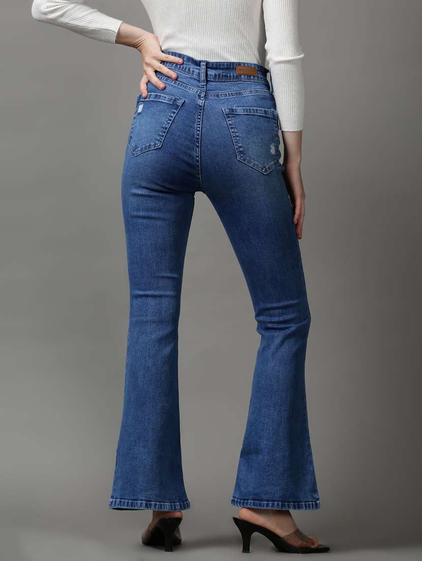 women's distress bootcut jeans - 18589110 -  Standard Image - 2