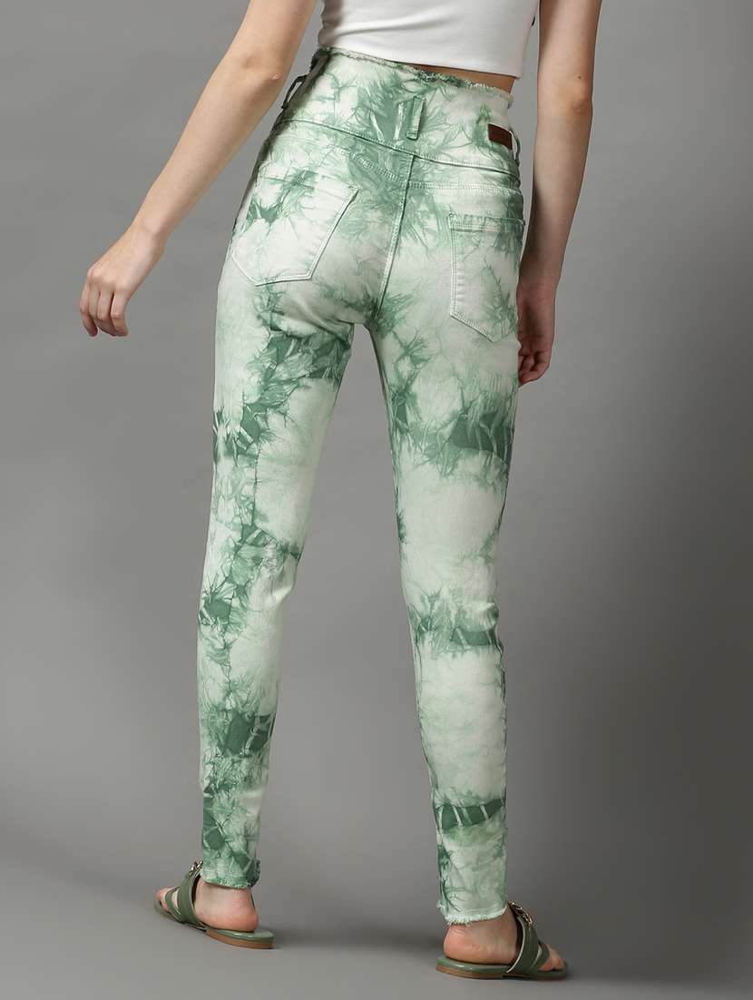 women's tie & dye slim fit jeans - 18589132 -  Standard Image - 2