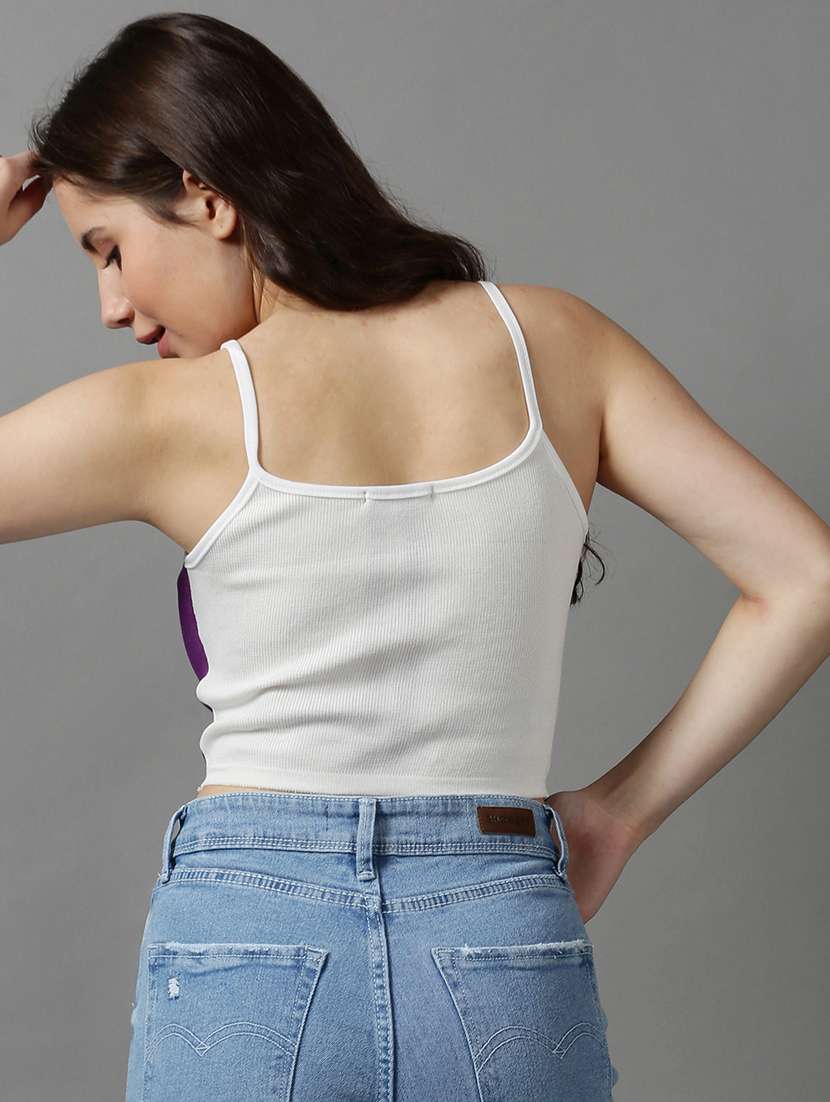 women's crop square neck top - 18589155 -  Standard Image - 2