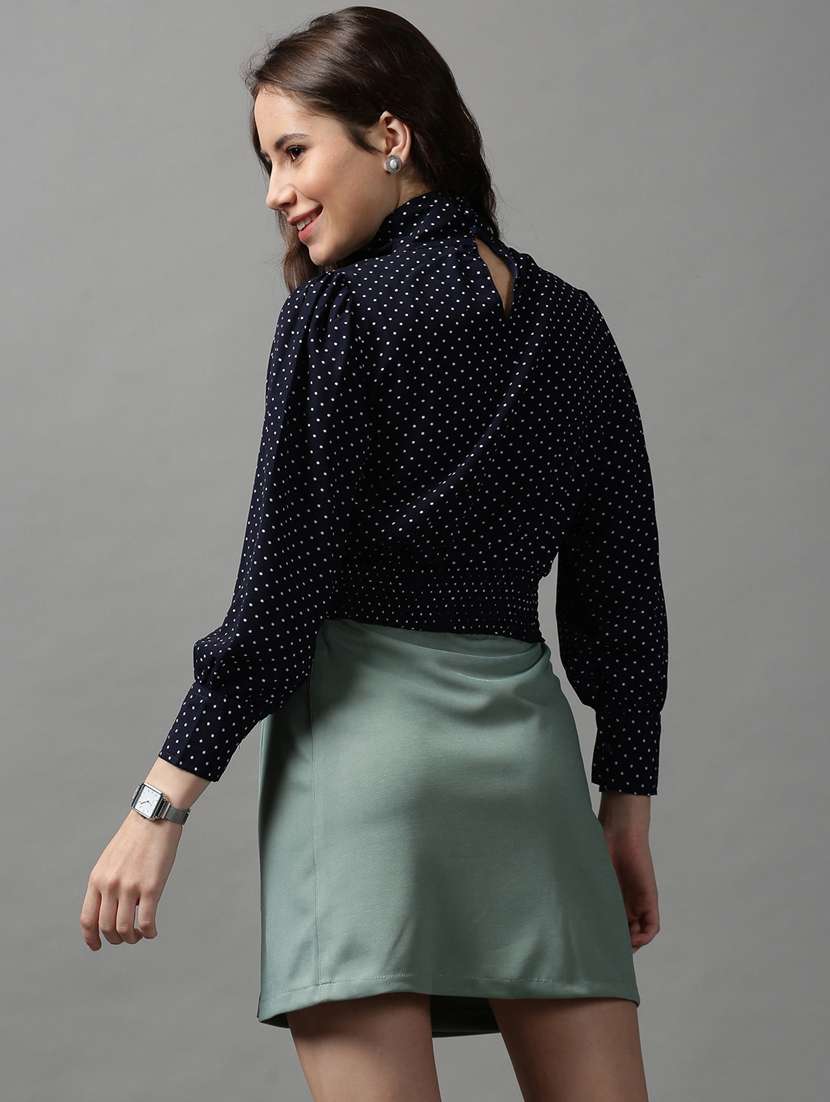 women's blouson key hole neck top - 18589183 -  Standard Image - 2