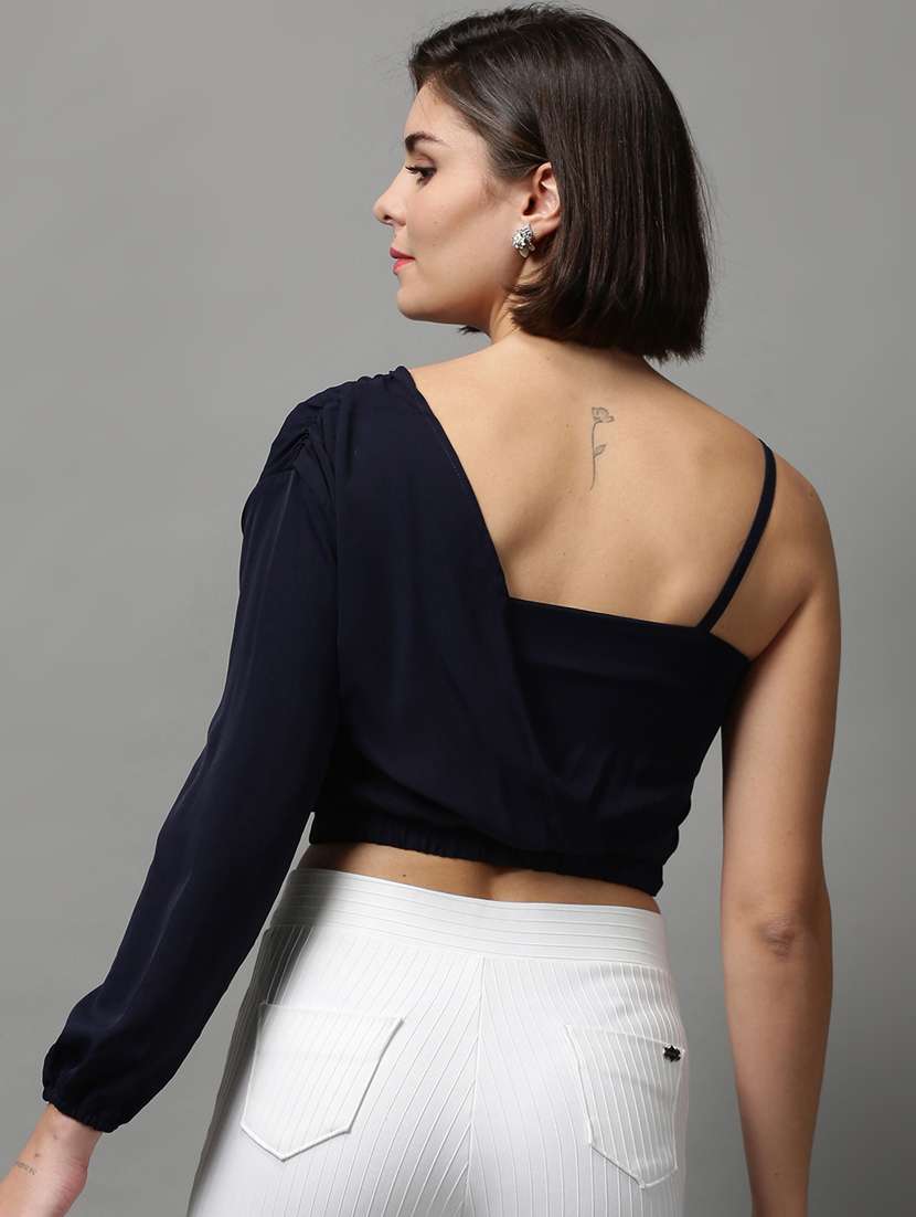 women's crop sweetheart neck top - 18589186 -  Standard Image - 2