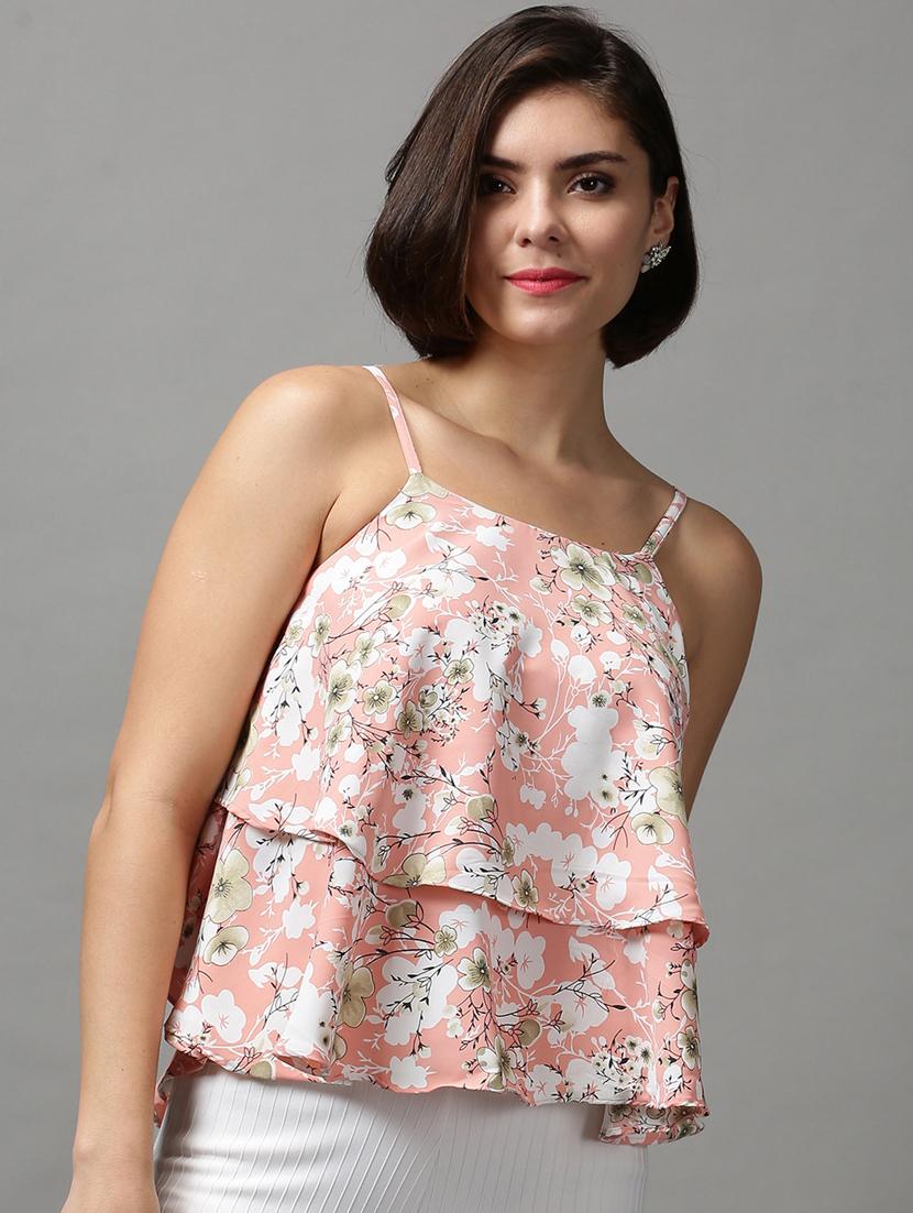 women's layered shoulder strap top - 18589209 -  Zoom Image - 0
