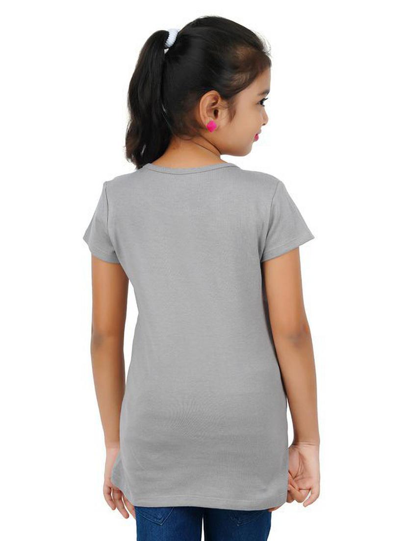 girls round neck graphic tee - 18589291 - Standard Image - 2