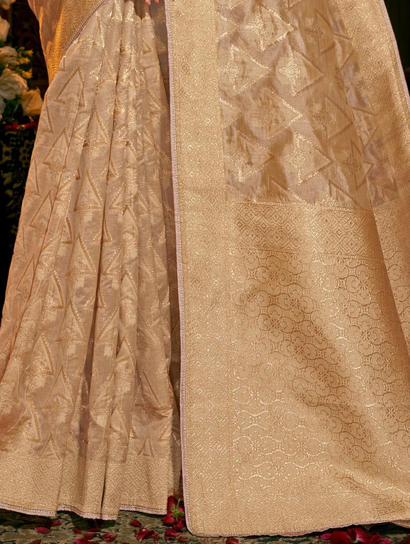 self design woven saree with blouse - 18589687 - Standard Image - 2