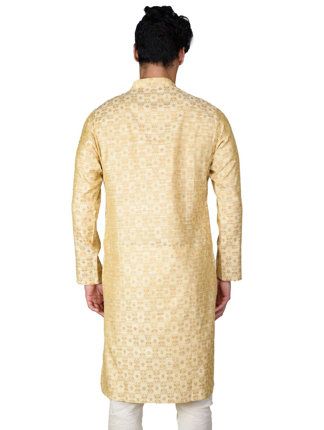 self designed kurta pyjama with jacket - 18590808 -  Standard Image - 2