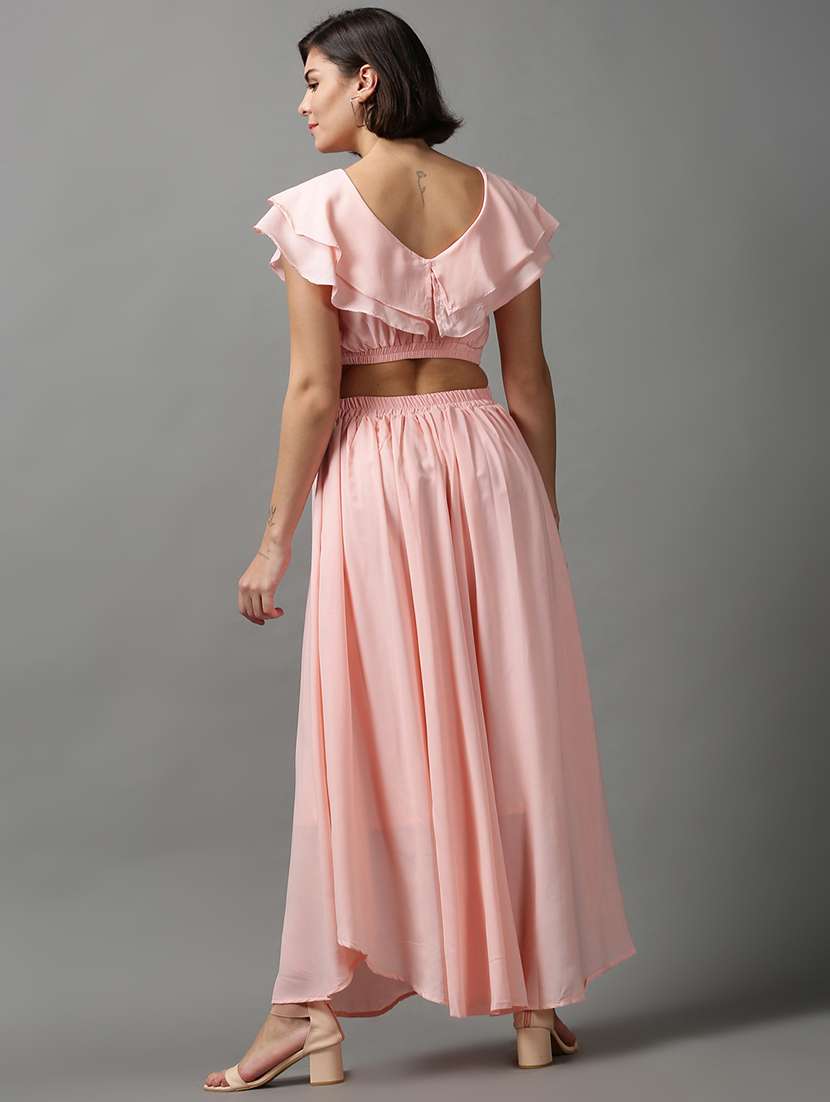 solid blend top and palazzos set set - 18590837 -  Standard Image - 2