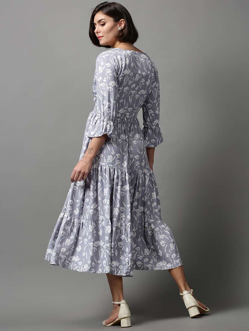 women's tiered dress floral dress - 18590890 - Standard Image - 2