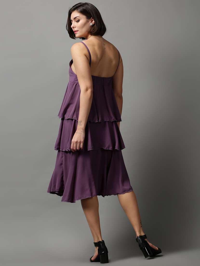 women's layered solid dress - 18590897 -  Standard Image - 2