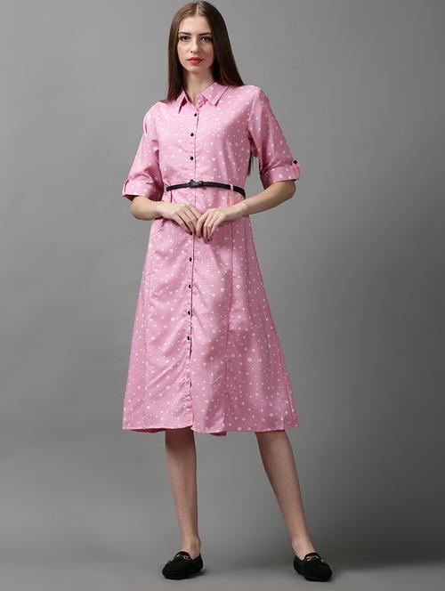 women's shirt tie & dye dress - 18590914 - Standard Image - 0