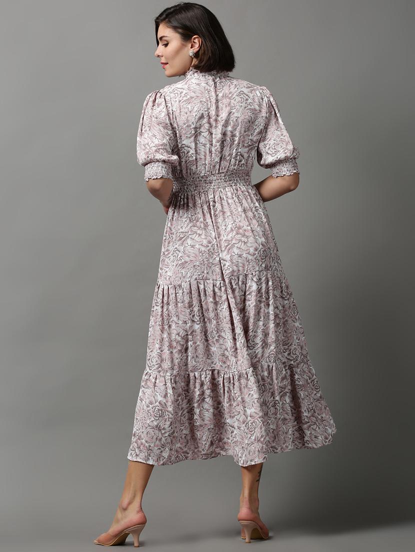 women's tiered dress floral dress - 18590937 - Standard Image - 2