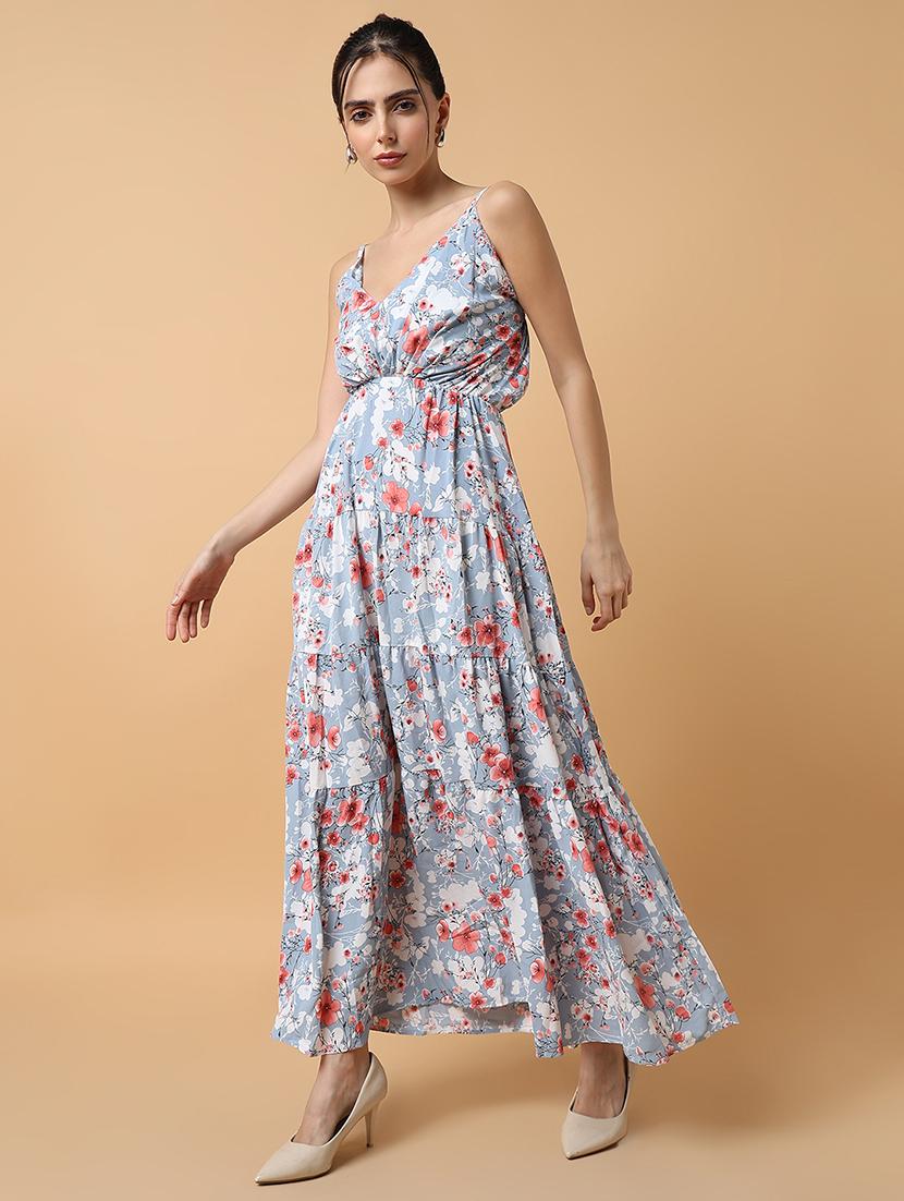 women's tiered dress floral dress - 18590949 - Standard Image - 2