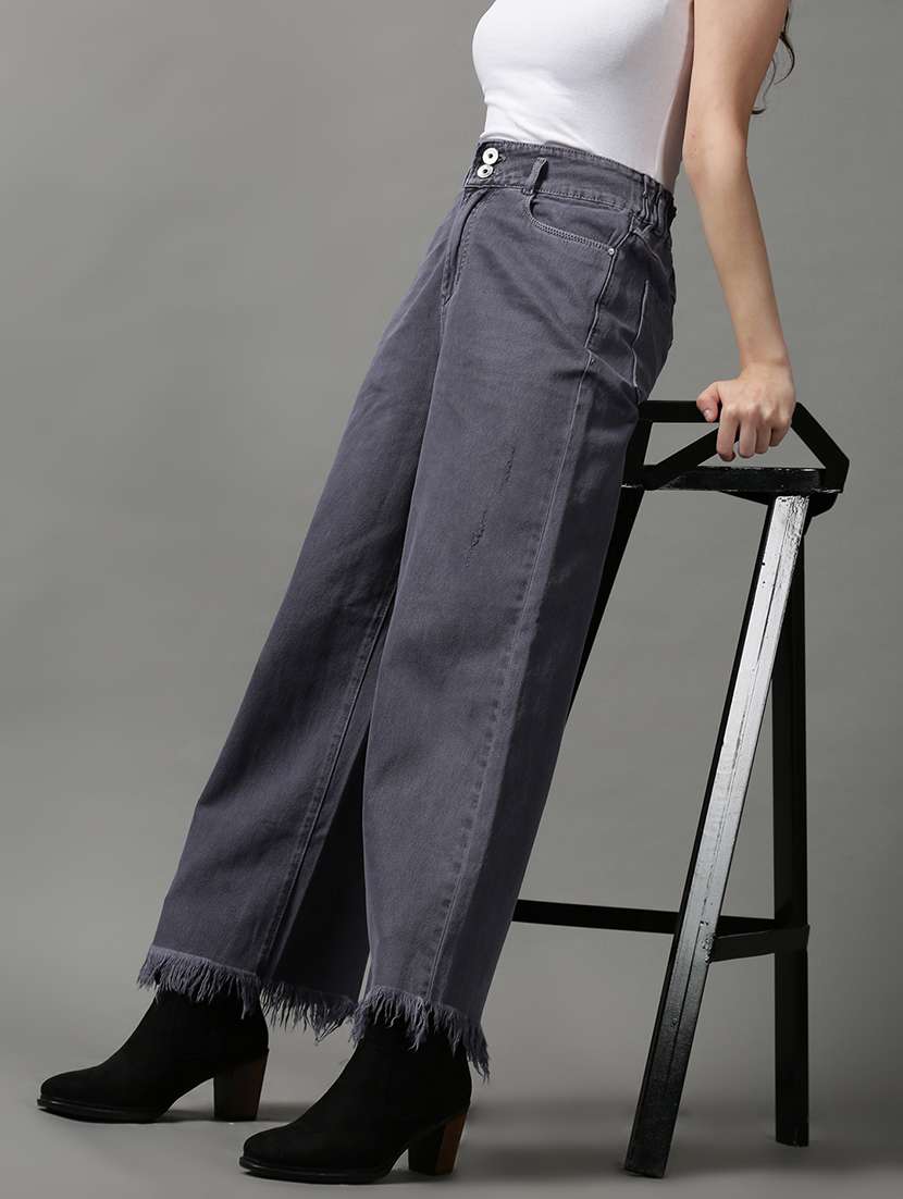 women's plain wide leg jeans - 18590988 -  Standard Image - 2