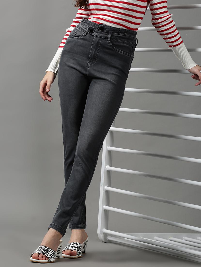 women's plain slim fit jeans - 18590994 - Standard Image - 2