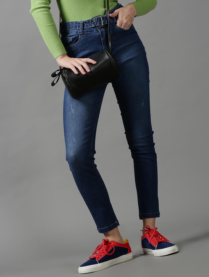 women's distress slim fit jeans - 18591004 - Standard Image - 2