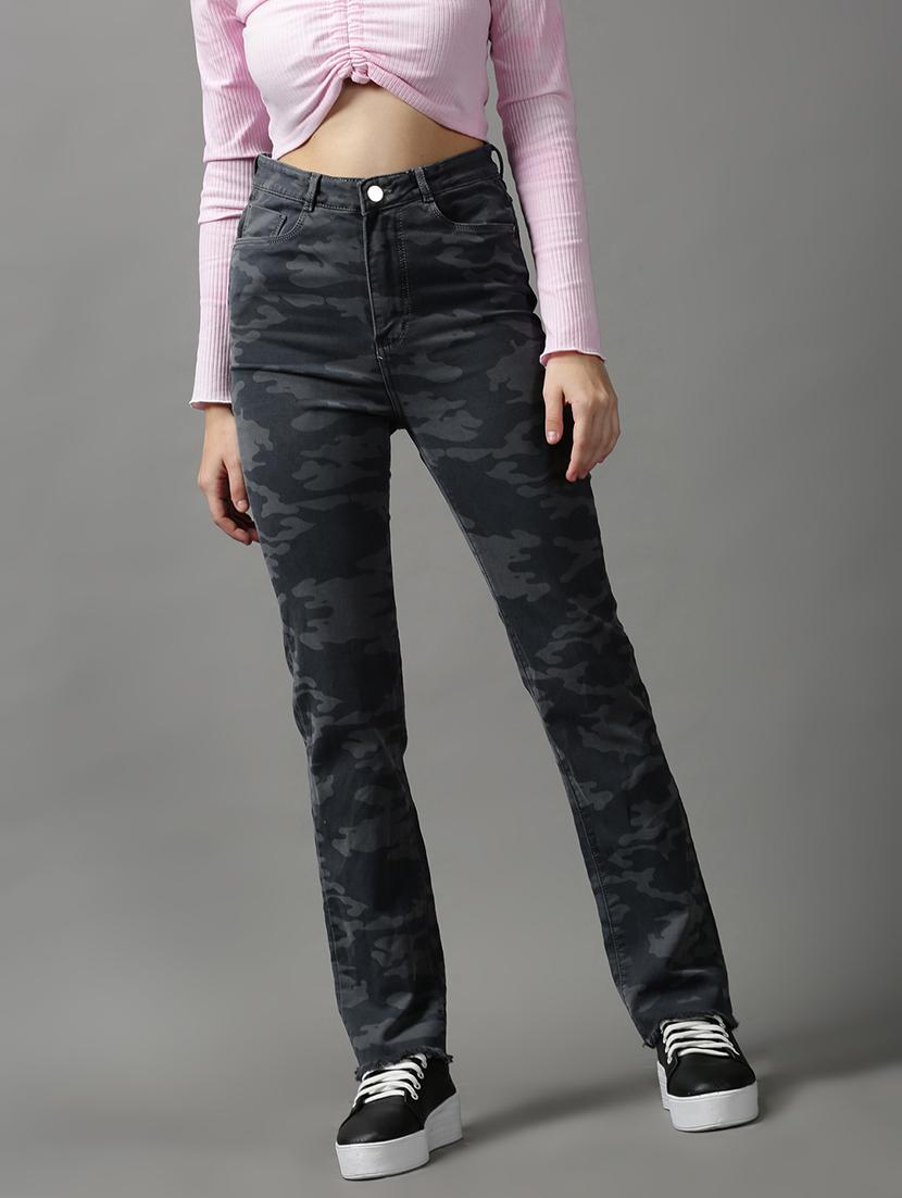 women's printed slim fit jeans - 18591005 -  Zoom Image - 0