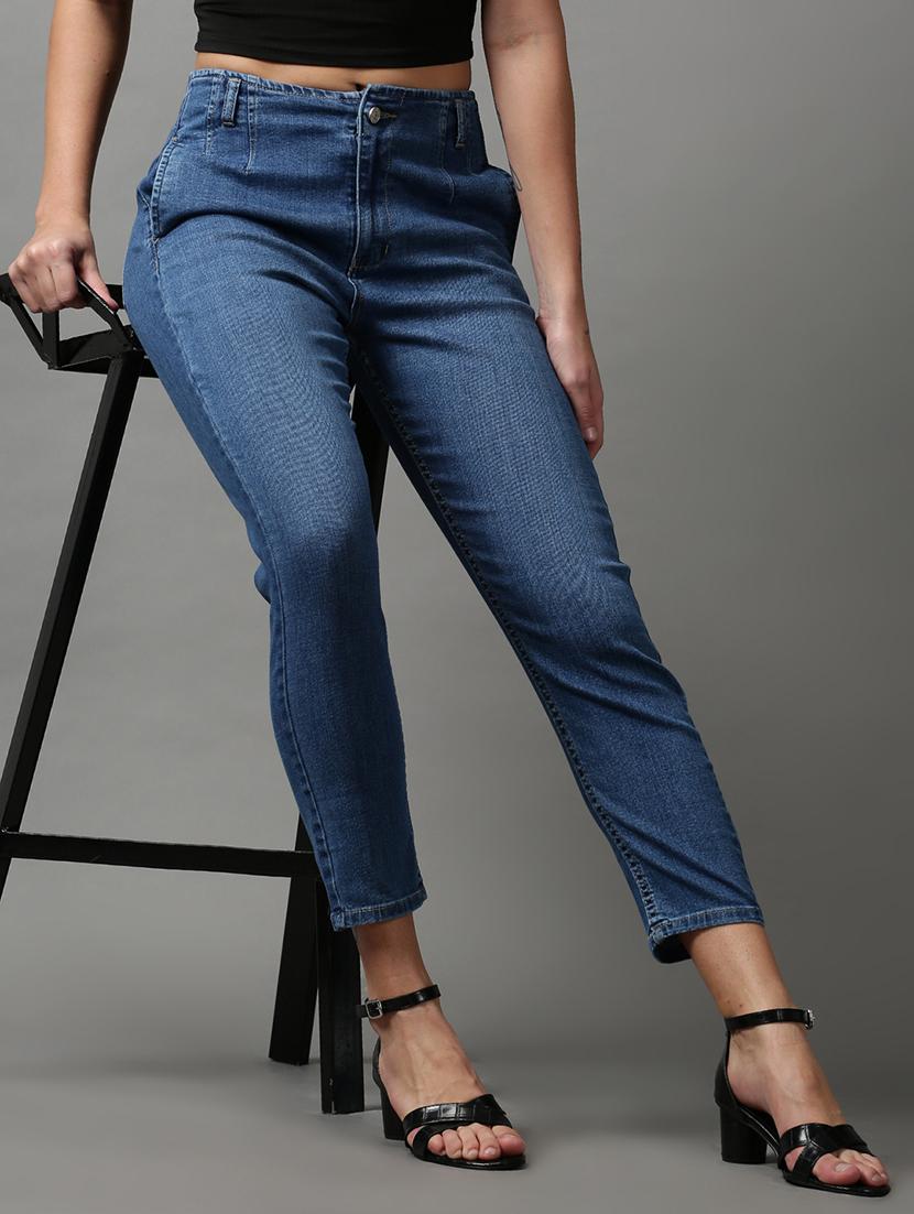 women's plain slim fit jeans - 18591064 - Standard Image - 2
