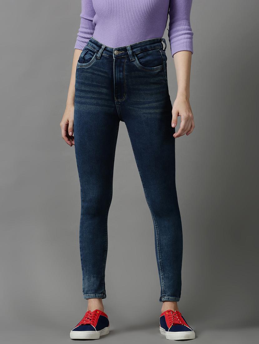 women's plain skinny fit jeans - 18591072 - Zoom Image - 0
