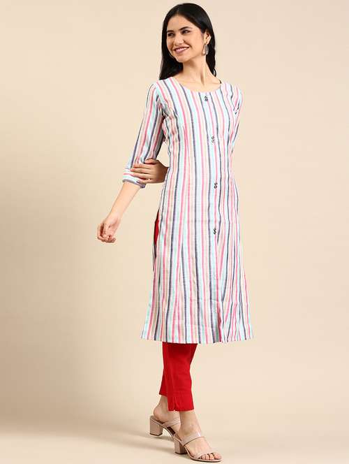 women's straight kurta - 18591107 -  Standard Image - 0