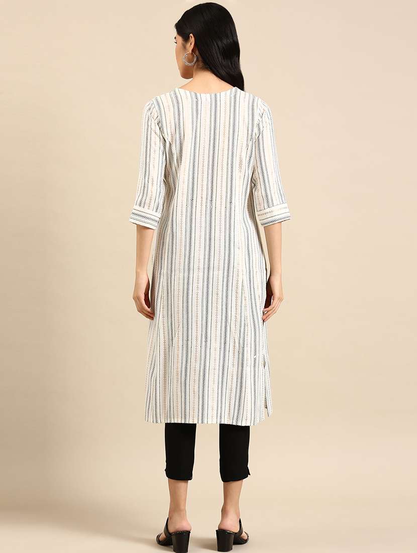 women's front slit kurta - 18591111 -  Standard Image - 2