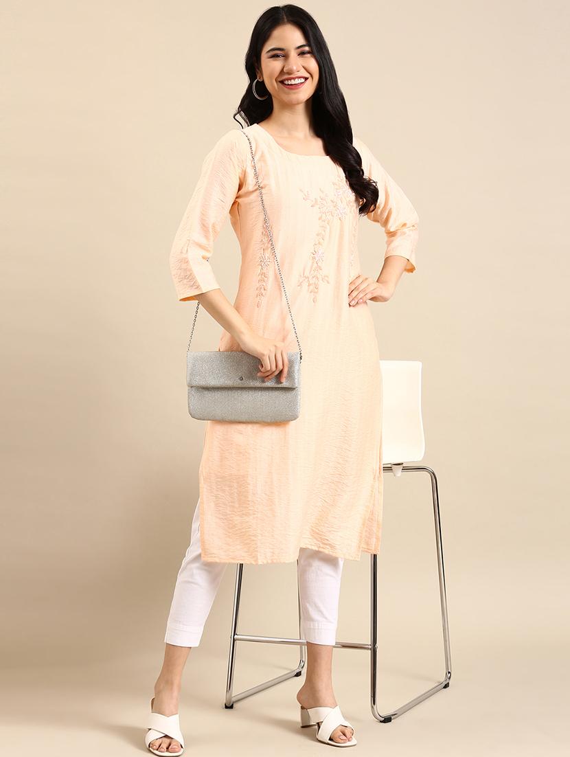 women's straight kurta - 18591123 - Standard Image - 2