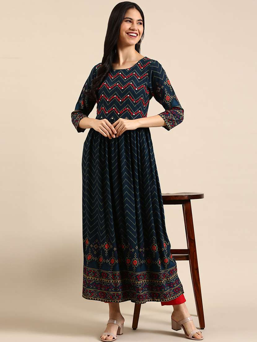 women's flared kurta - 18591141 -  Standard Image - 2