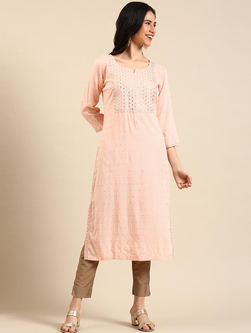 women's straight kurta - 18591161 -  Zoom Image - 0