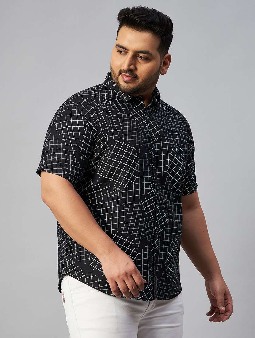 mens geometric casual shirt - 18591306 -  Standard Image - 2