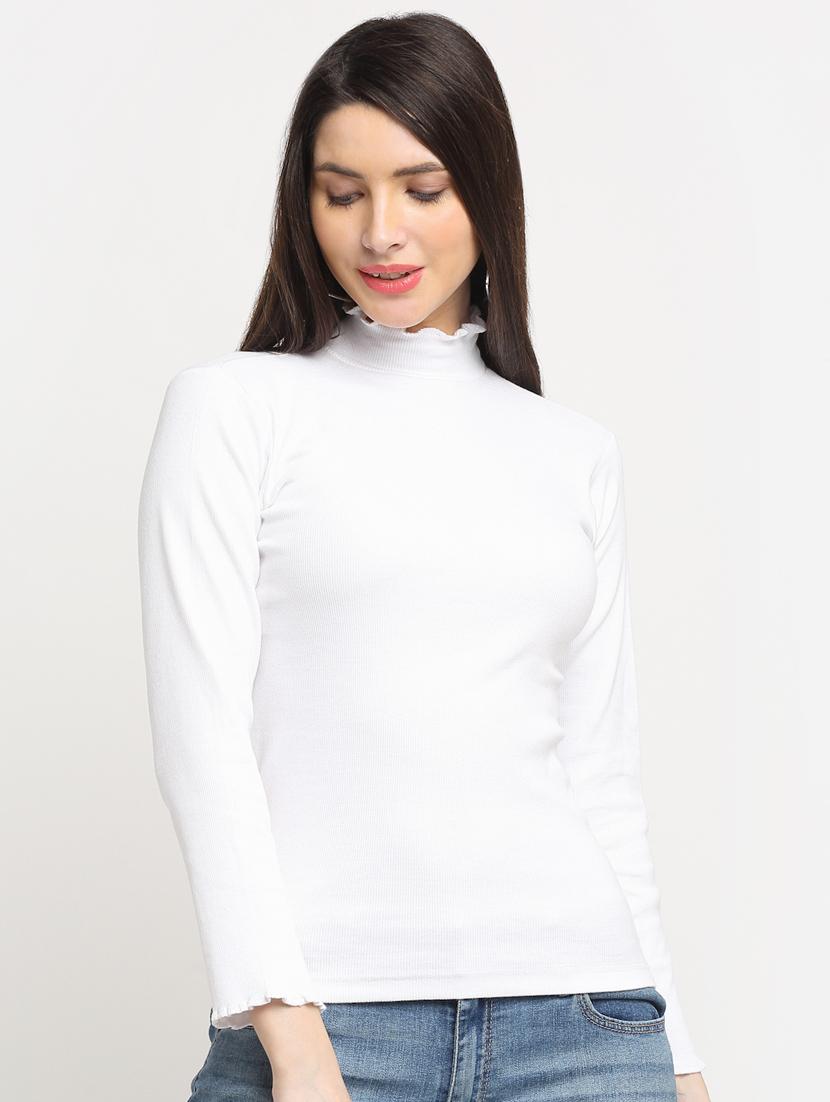 women's straight mock neck top - 18591527 -  Zoom Image - 0