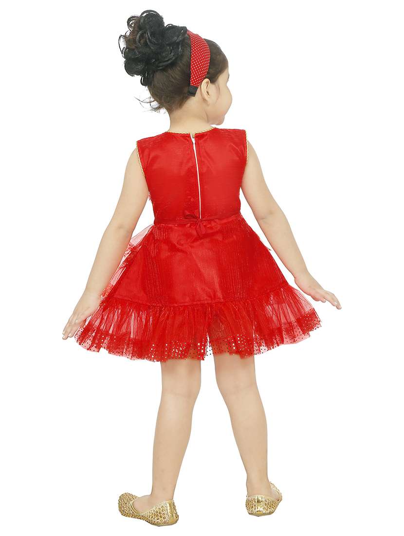 girls round neck sleeveless frock - 18591921 - Standard Image - 2