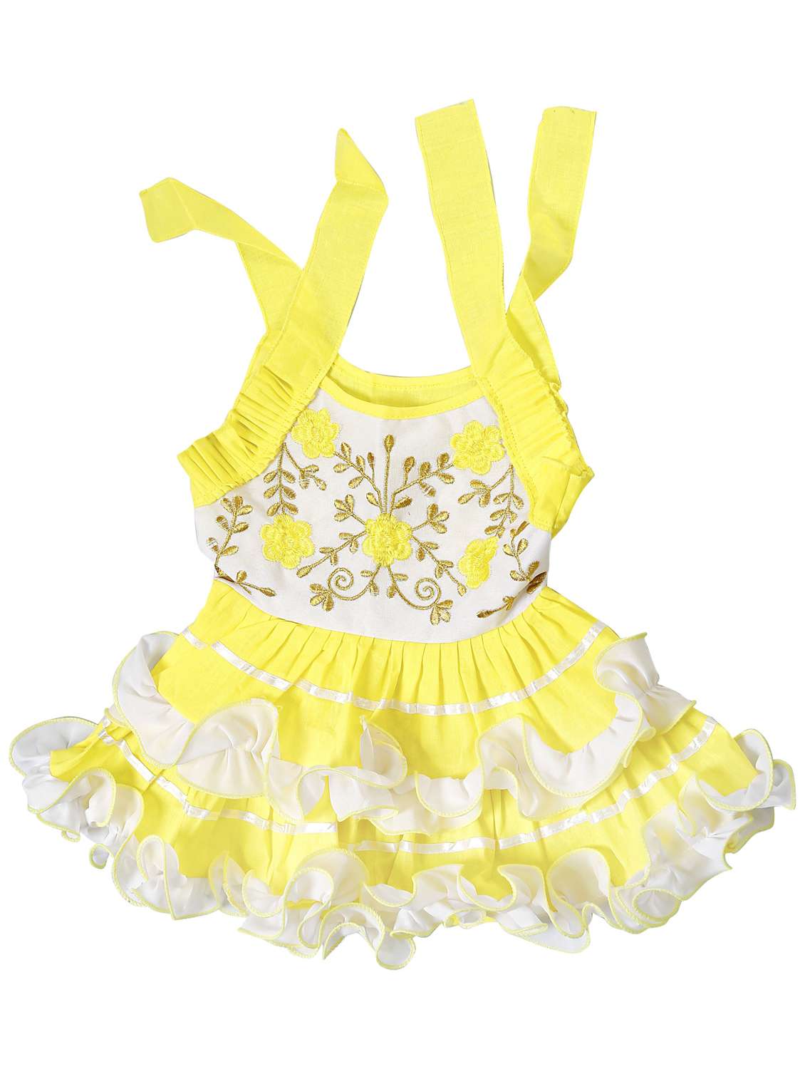 girls square neck sleeveless frock