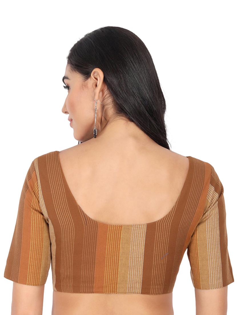self design brocade blouse - 18592077 - Standard Image - 2