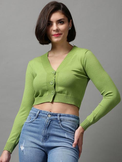 v neck solid wool cardigan - 18592454 -  Standard Image - 0