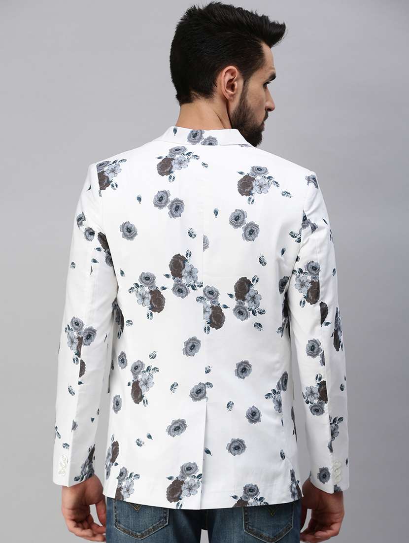 printed single breasted casual blazer - 18593128 -  Standard Image - 2