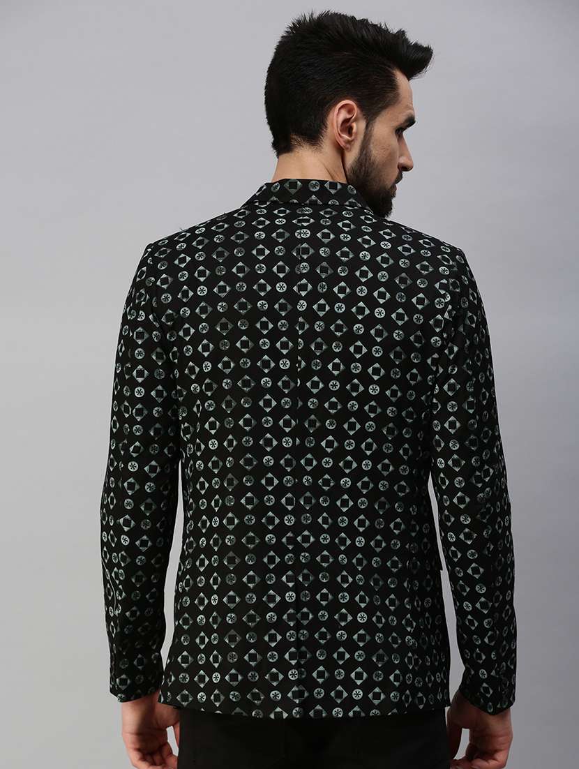 printed single breasted casual blazer - 18593129 -  Standard Image - 2