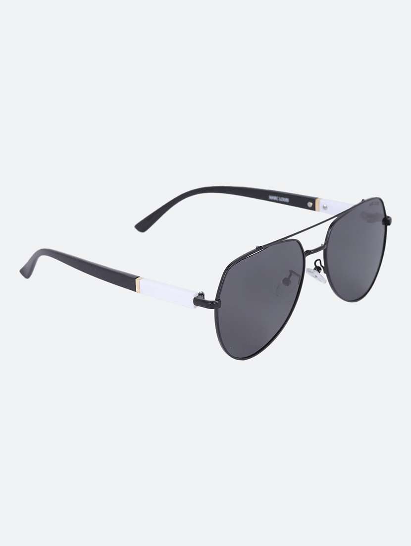 Men Grey Aviator Sunglasses