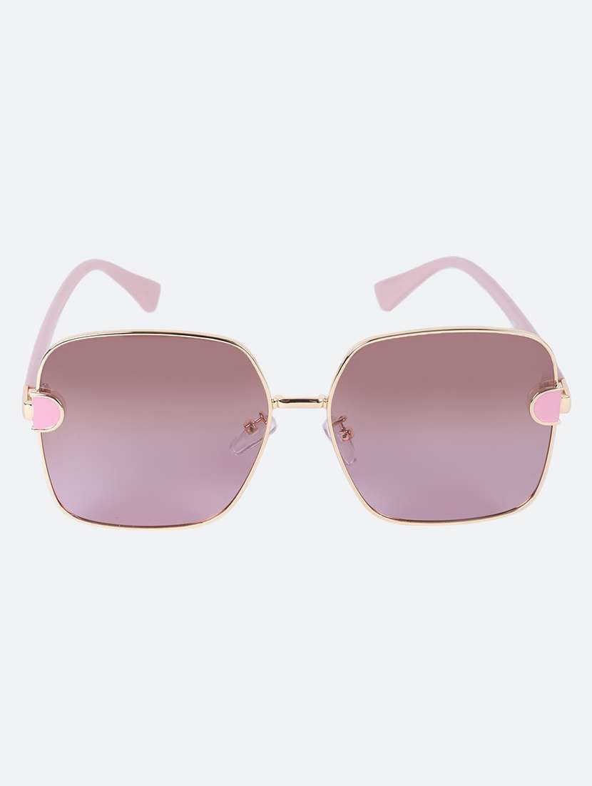 men square pink sunglasses