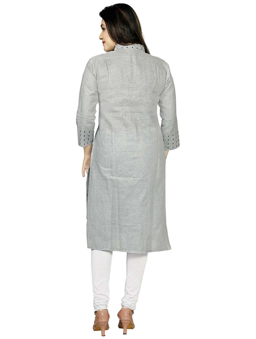 women's straight kurta - 18594516 - Standard Image - 2