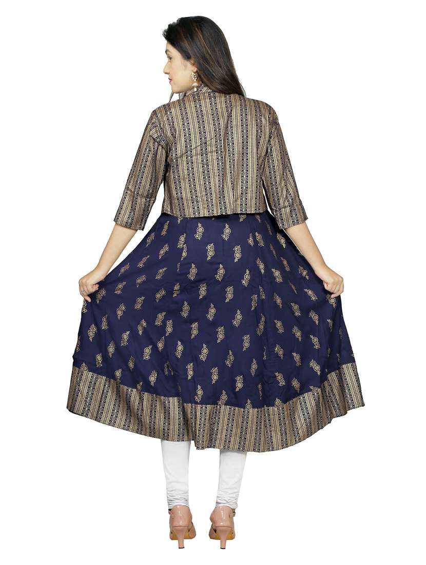 women's kurta with jacket kurta - 18594529 -  Standard Image - 2