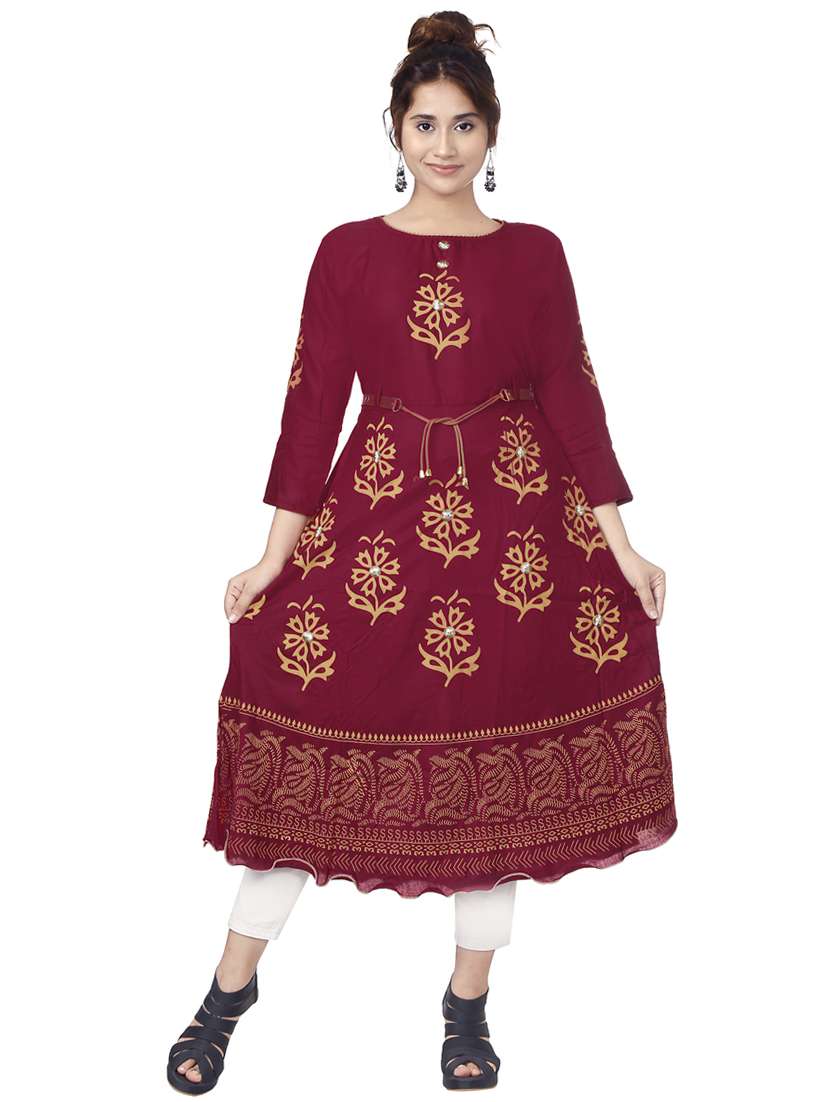 women's flared kurta