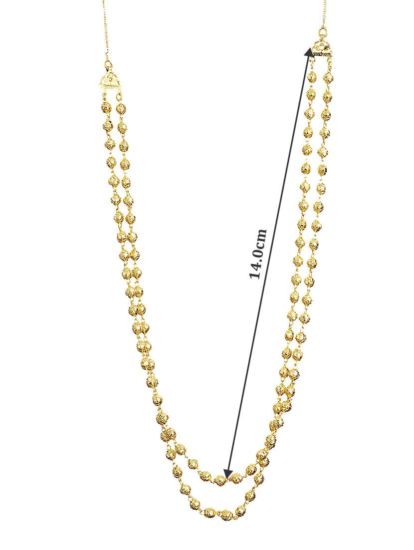Buy online Gold Mohan Mala Necklace from fashion jewellery for