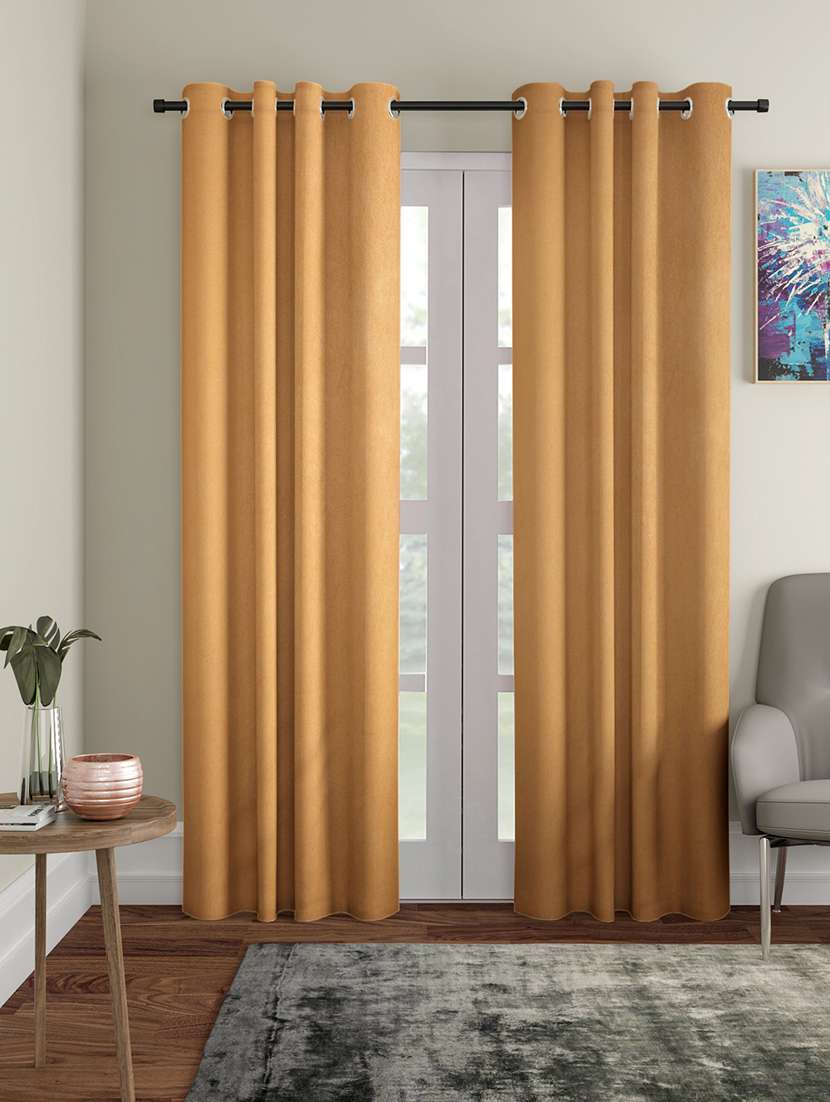 home sizzler long crush solid door curtains