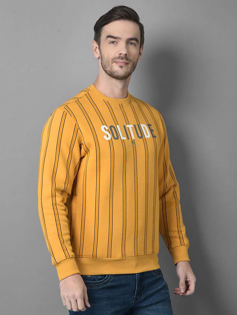 mens striped long sleeve sweatshirt - 18601501 - Standard Image - 2