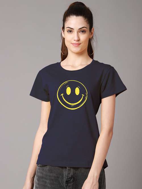 round neck graphic t-shirt - 18601979 - Standard Image - 0