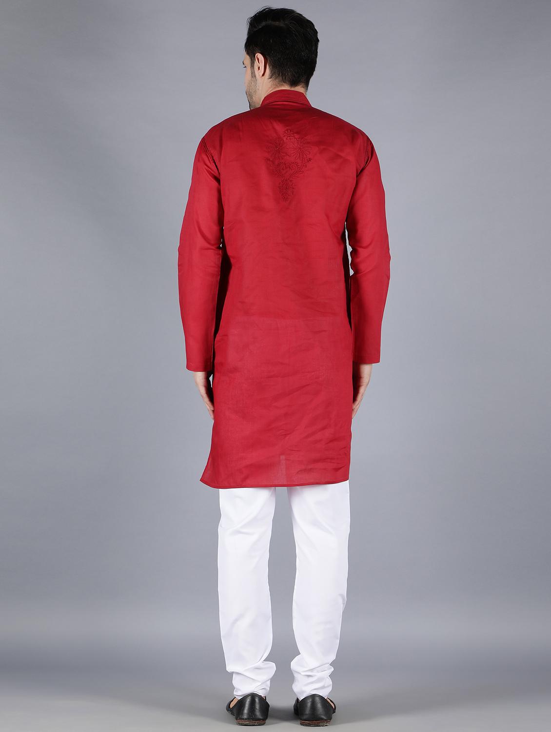 embroidered long kurta - 18602009 - Standard Image - 2