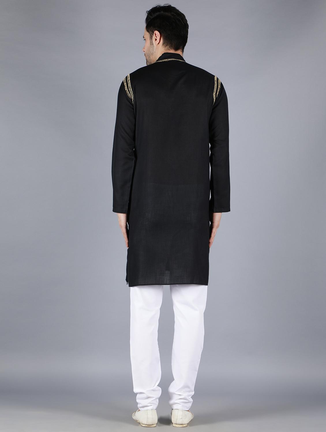 embroidered long kurta - 18602016 - Standard Image - 2