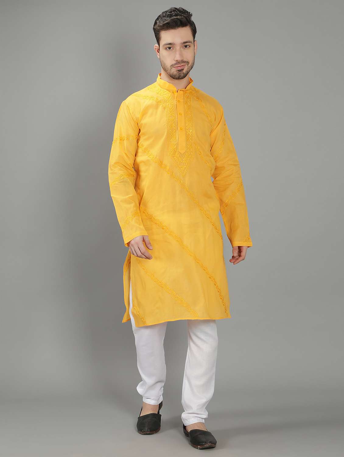 embroidered long kurta