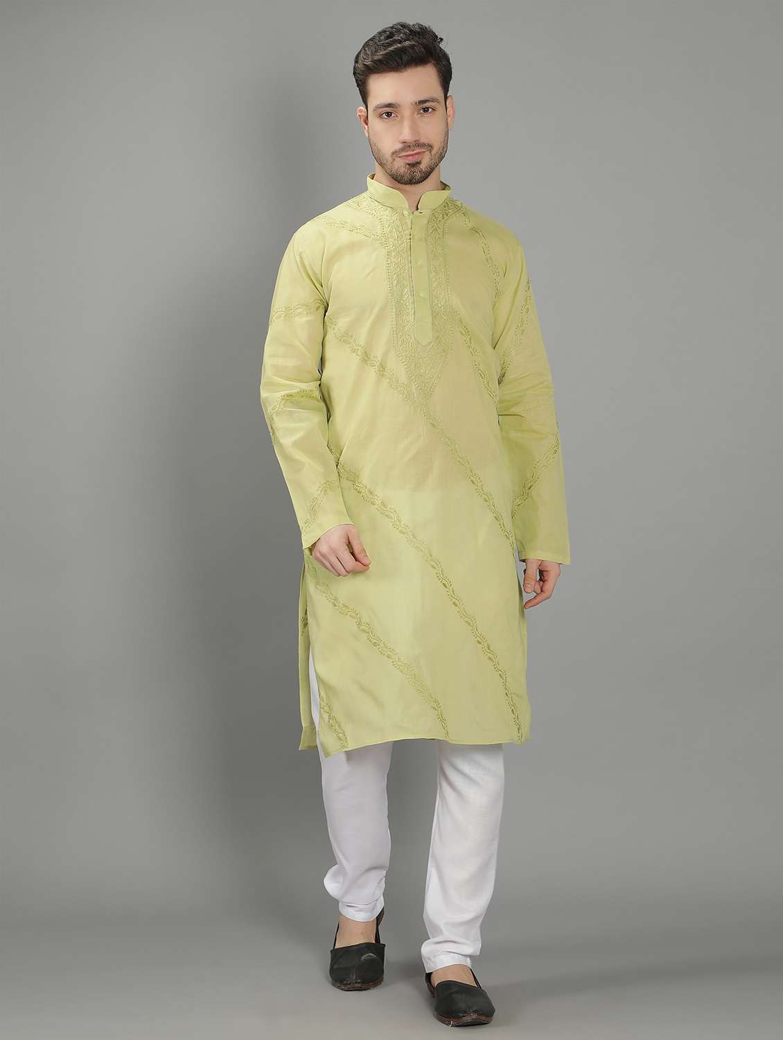 embroidered long kurta