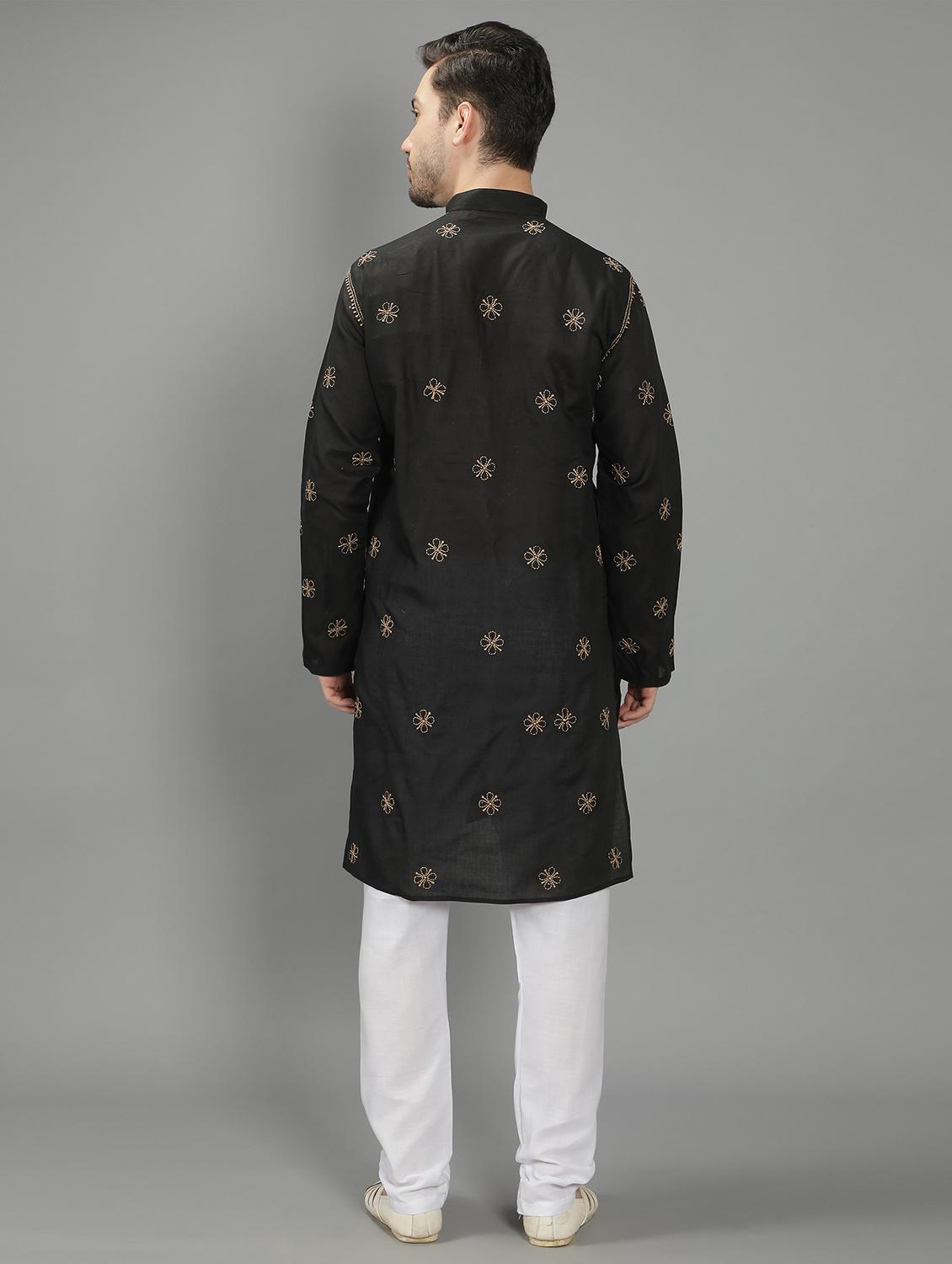 embroidered long kurta - 18602024 - Standard Image - 2