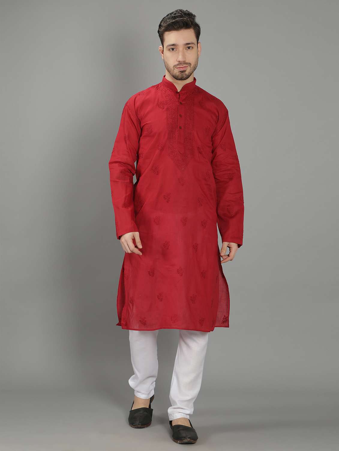 embroidered long kurta