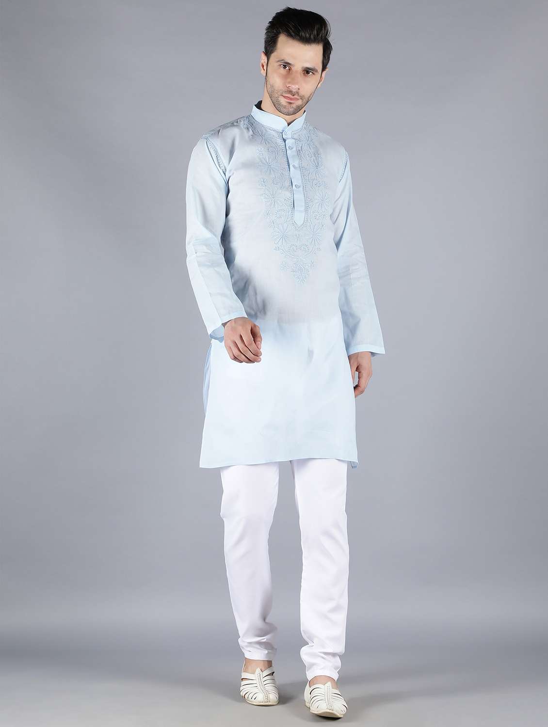 embroidered long kurta